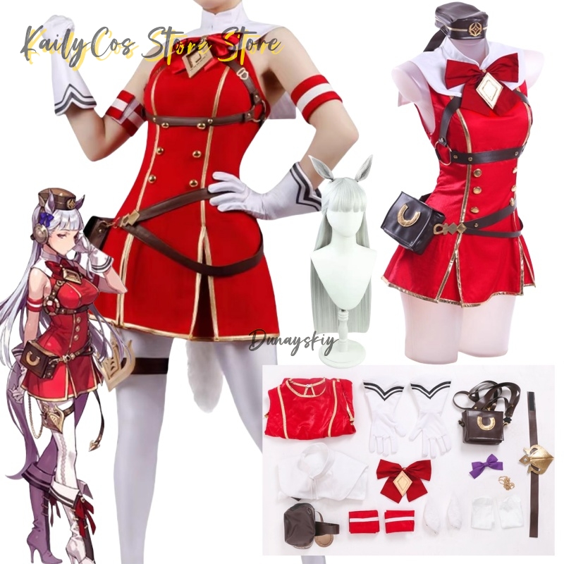 Women'S Red Accessories - Goud Schip Cosplay Kostuum Pruik Hoed