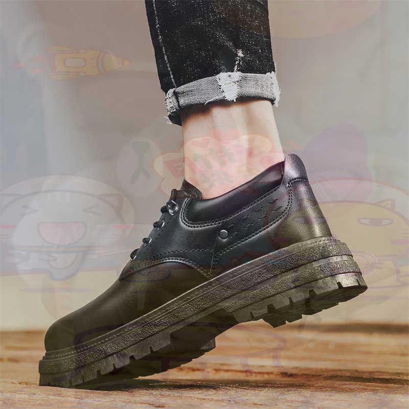 Women Accessories Shop Name Ideas - Donker natuurlijk leer Mode-sneakers Tennis Herensneakers