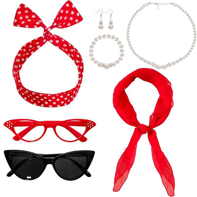 7PCS 1950s kostuumaccessoires  - Women'S Accessories In The 1950S recensie en prijs
